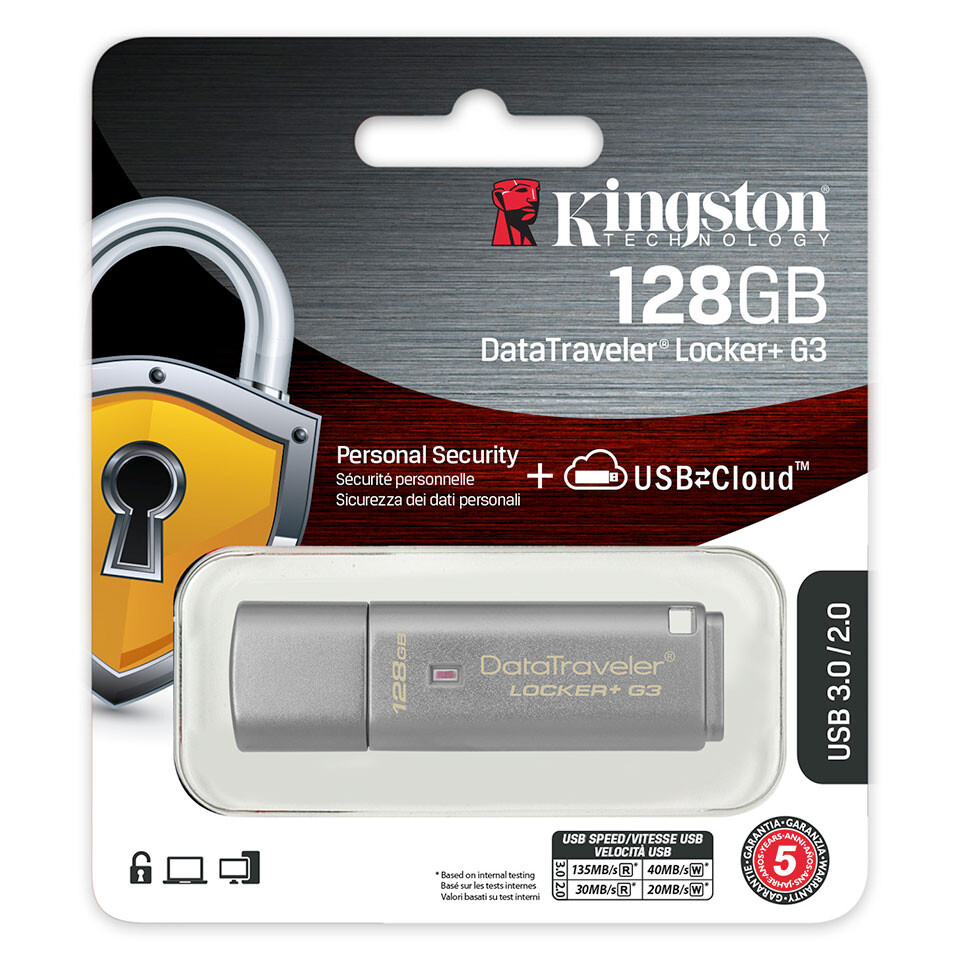 Kingston ترفع من سعة ذاكرة فلاش USB المشفرة حتى 128GB