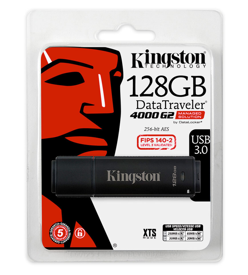 Kingston ترفع من سعة ذاكرة فلاش USB المشفرة حتى 128GB
