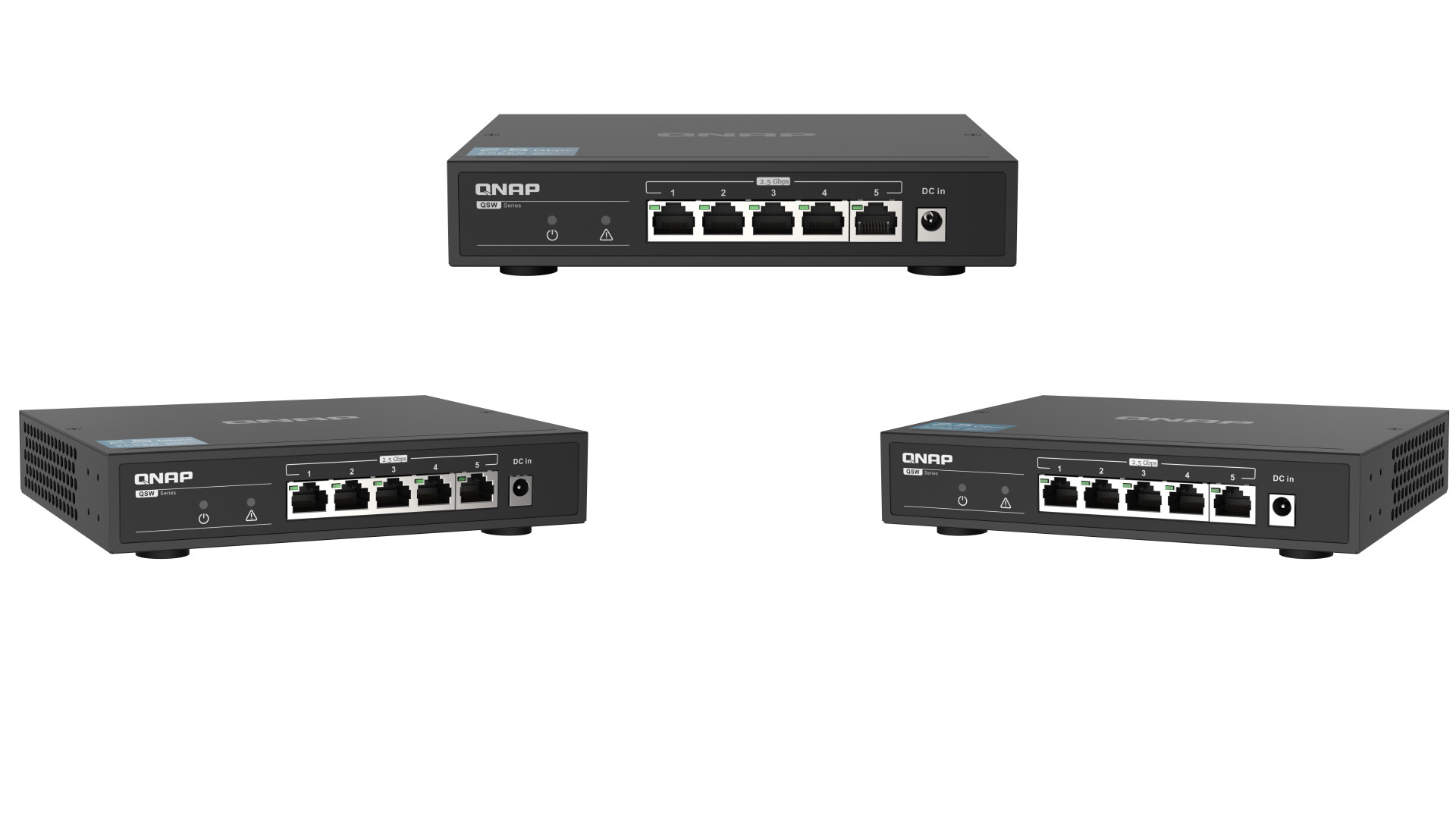 أول محول شبكي 2.5GbE من QNAP Systems بعنوان QSW-1105-5T