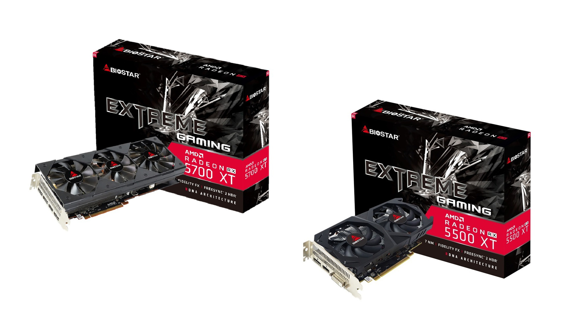 BIOSTAR تطلق تصميمها الاحترافي لبطاقات RX 5000