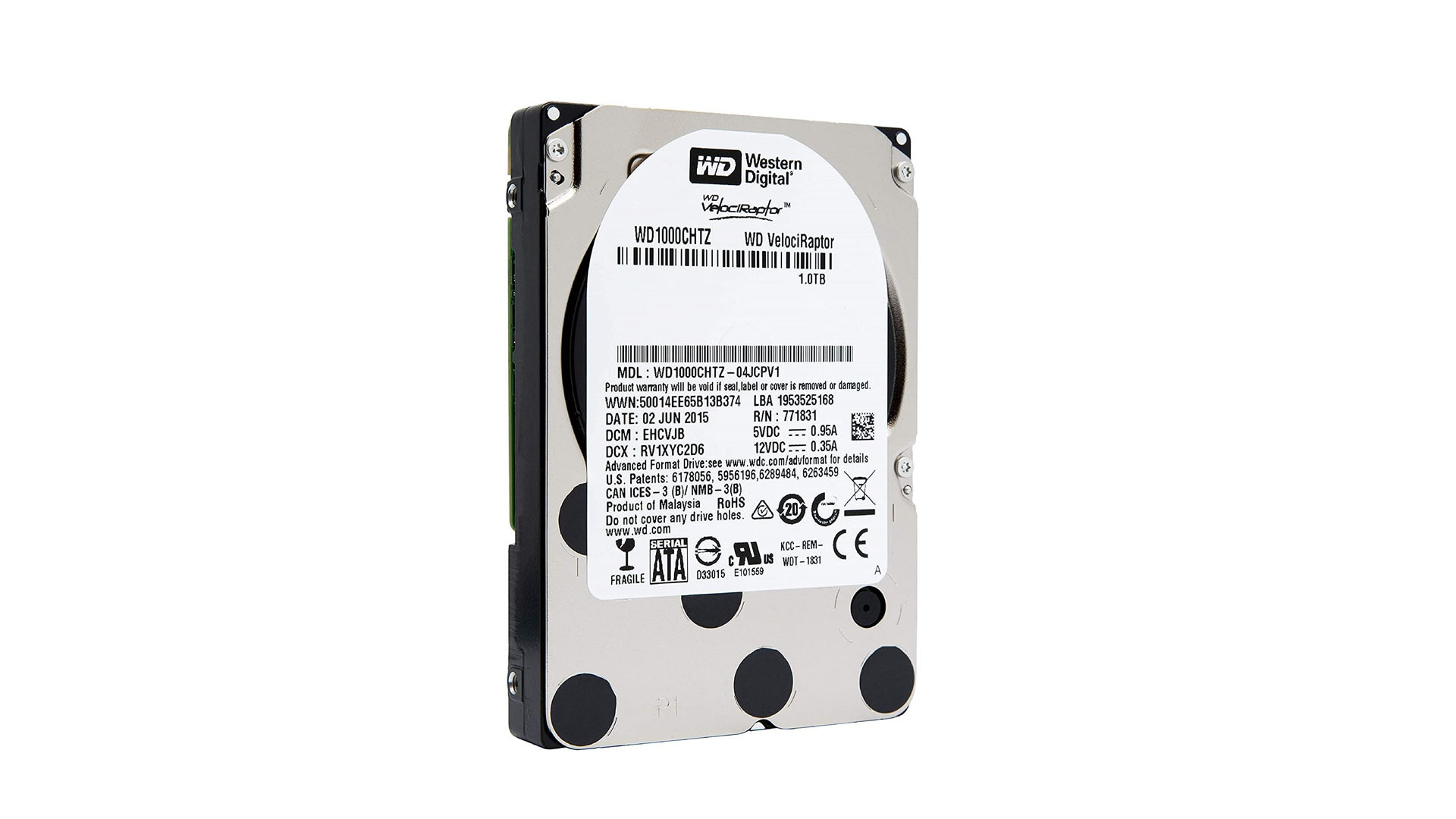 WD VelociRaptor 1TB لا يزال أسرع وأقوى من أقراص تخزين HDD 7200RPM