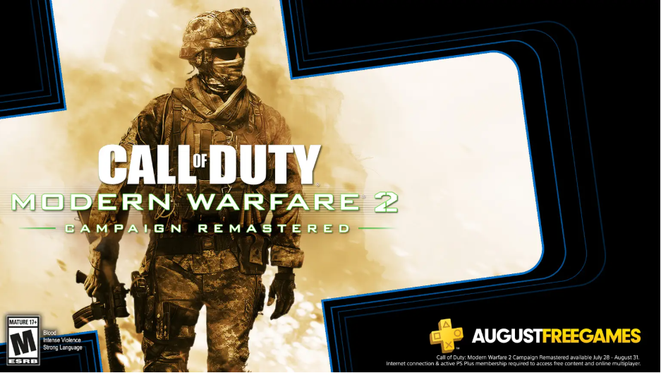 تعرف على ألعاب PS Plus لشهر أغسطس ، COD MW 2 Remastered مجاناً!!
