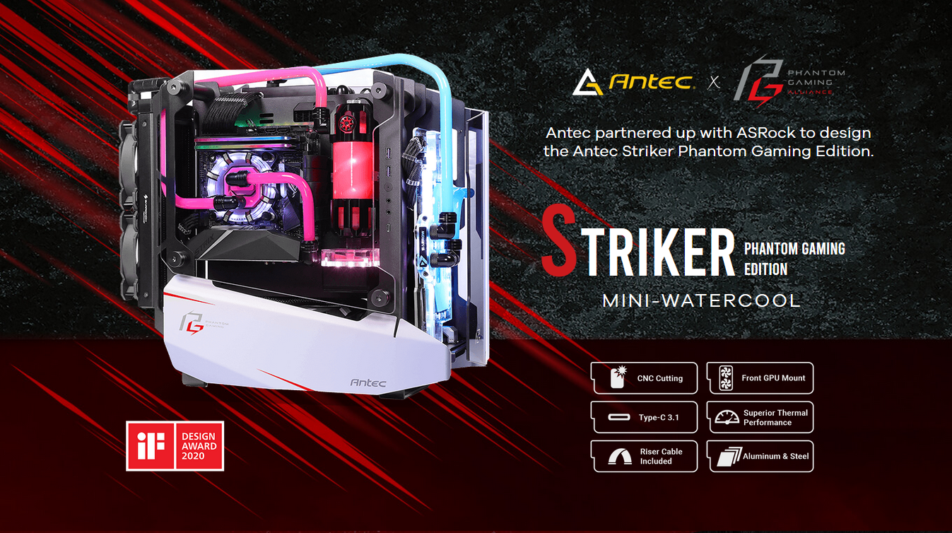 Antec Striker Phantom Gaming Edition ASRock Case كيس