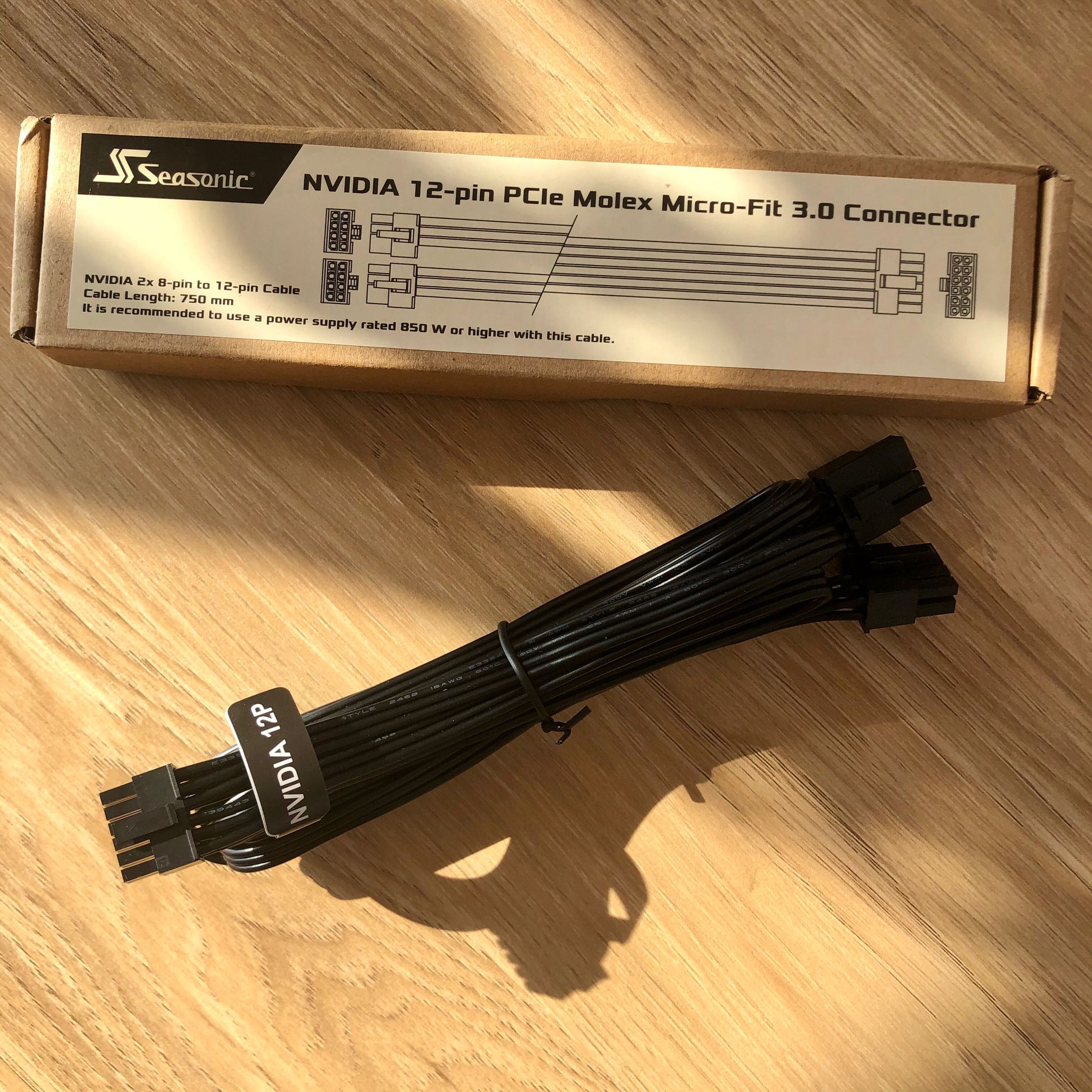 شركة Seasonic توفر الصور الأولى لموصلات NVIDIA 12-pin PCIe Molex