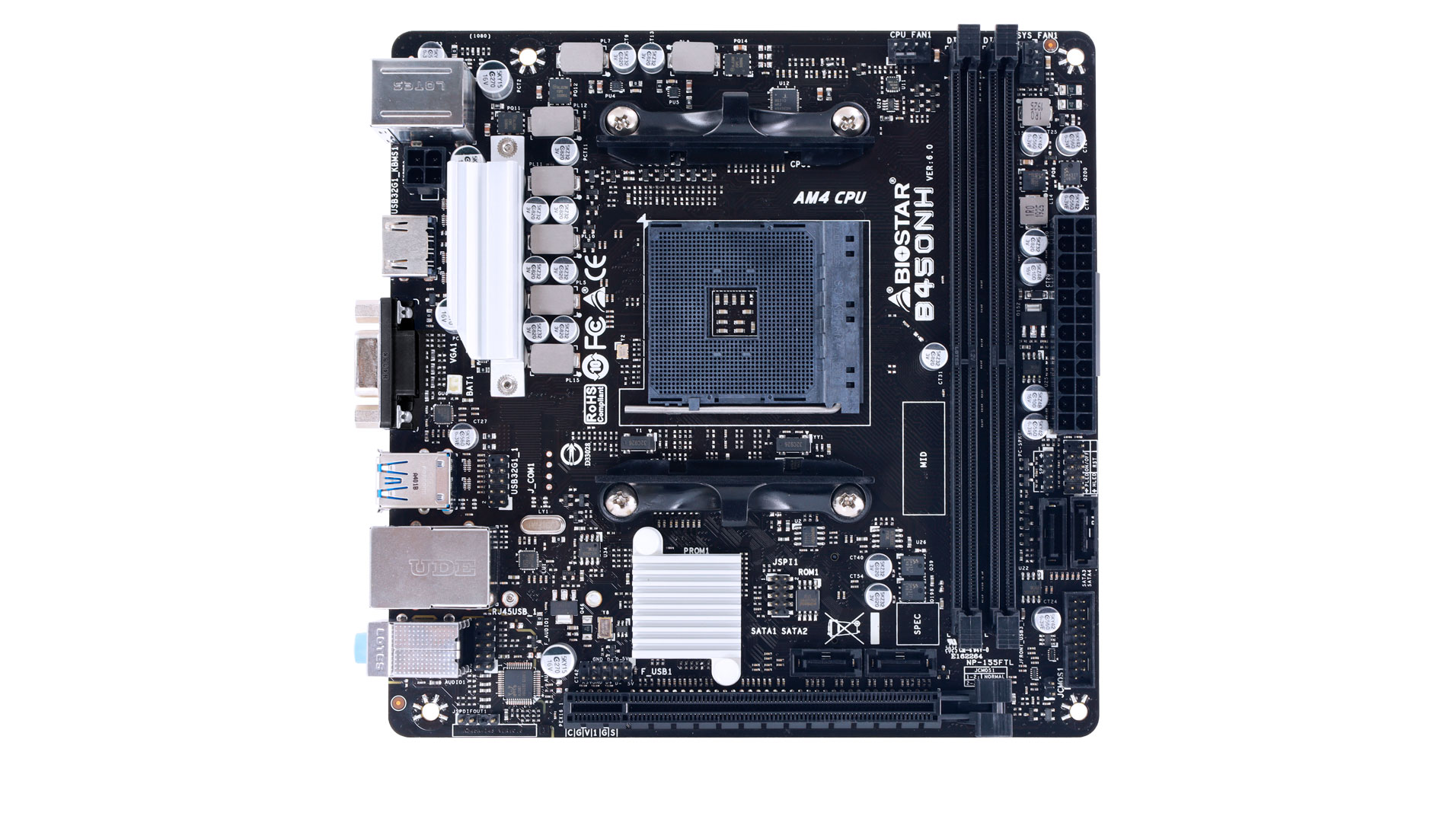 شريحة B450 من AMD تدخل في أصغر لوحة من Biostar!