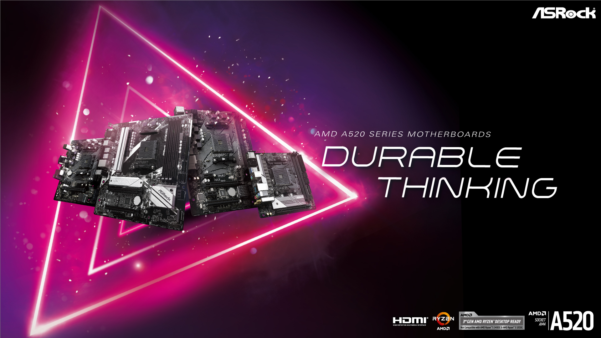 شركة ASRock تقوم بإطلاق لوحاتها بشريحة A520 الإقتصادية لمعالجات AMD!