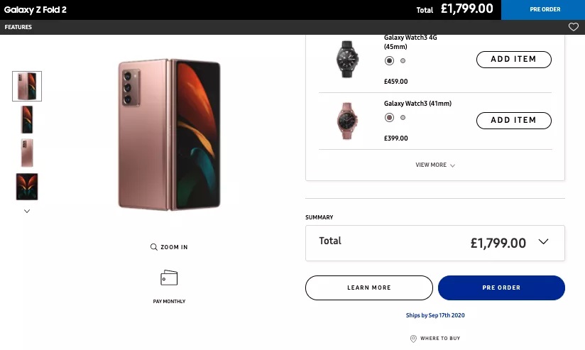 Galaxy Z Fold 2