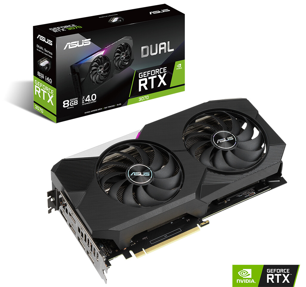 بطاقة GeForce RTX 3070 من شركة NVIDIA تتمتع بذاكرة GDDR6 بسرعة 14Gbps