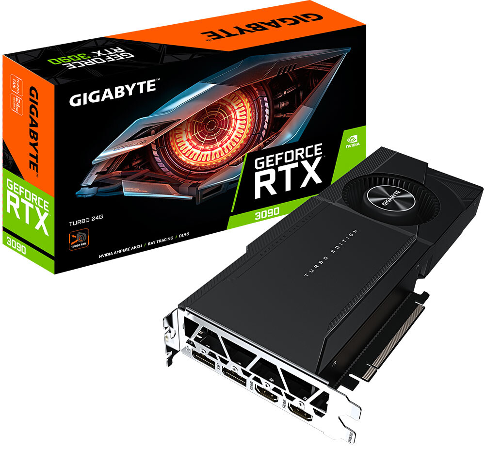شركة GIGABYTE تكشف عن إصدار نسخة Turbo من بطاقة GeForce RTX 3090