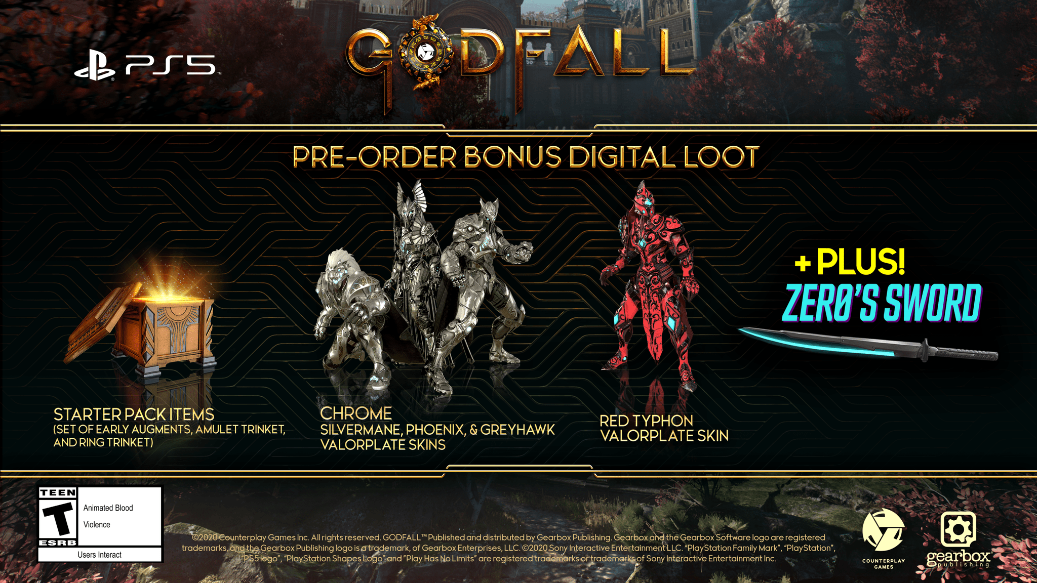 Godfall PS5 Gearbox Counterplay PC