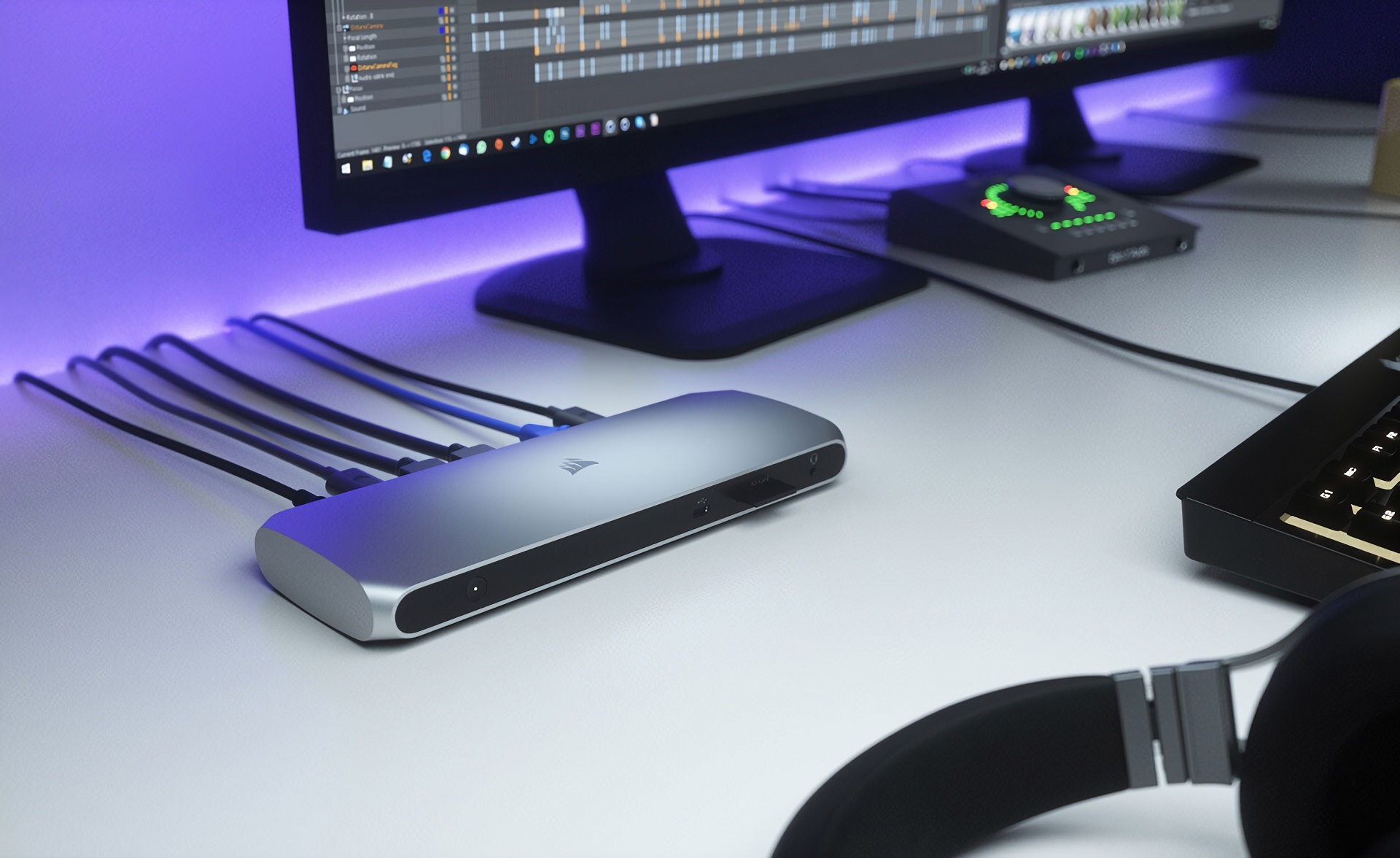 شركة Corsair تطلق "دوك" TBT100 بتوصيلات الـ Thunderbolt 3 لأول مرة!