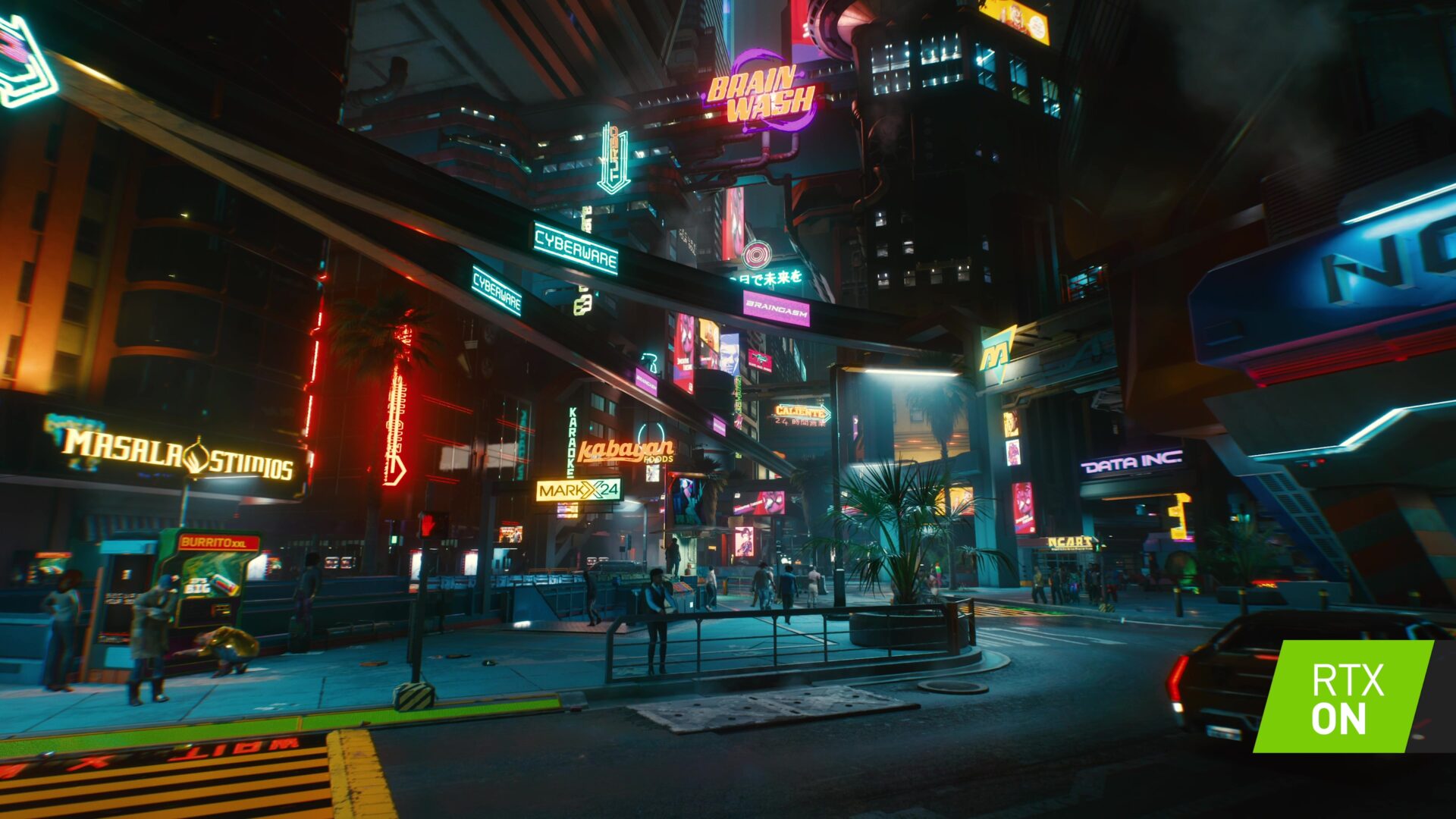 Cyberpunk 2077 NVIDIA RTX 30 DLSS تتبع الأشعة تتبع الضوء