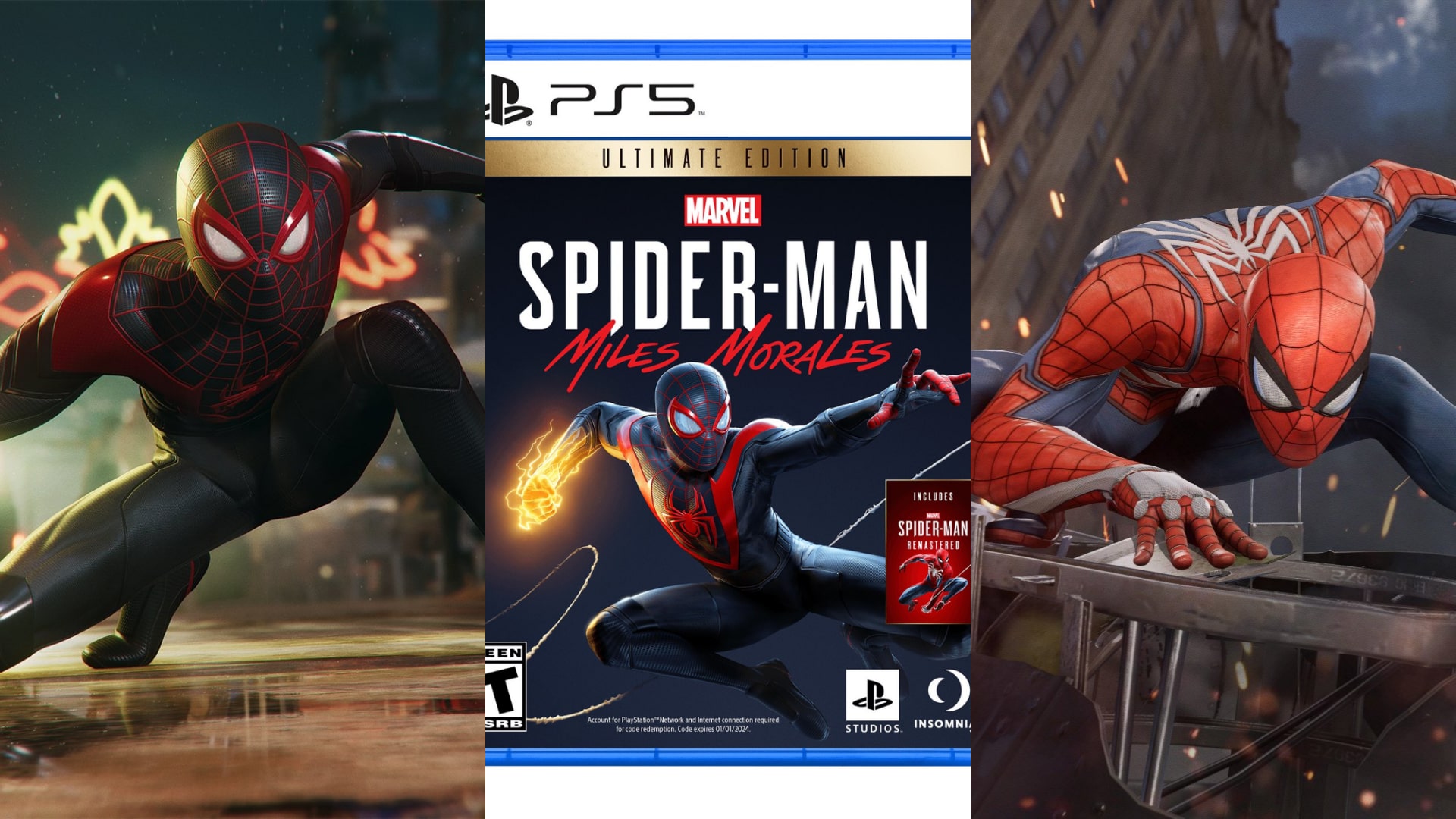 ترقية Spiderman لـ PS5 ستُتاح عبر نسخة Miles Morales المطلقة فقط!!
