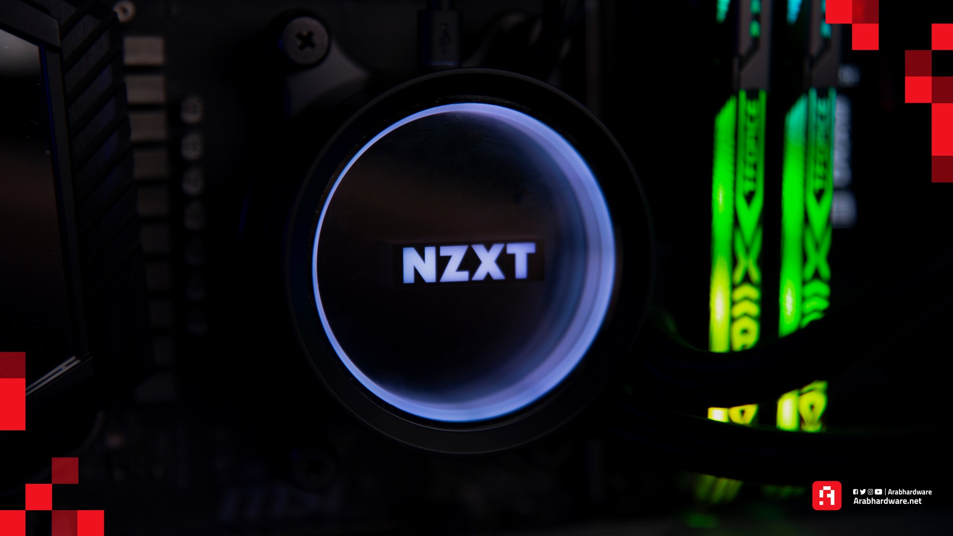 مراجعة المبرد المائي NZXT Kraken X73 360mm - Arabhardware