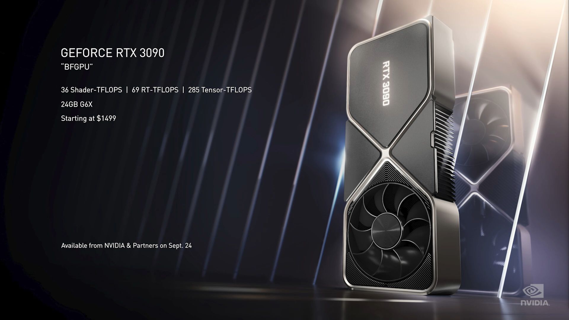شركة Nvidia تعلن عن توافر بطاقة RTX 3090 رسمياً في الأسواق