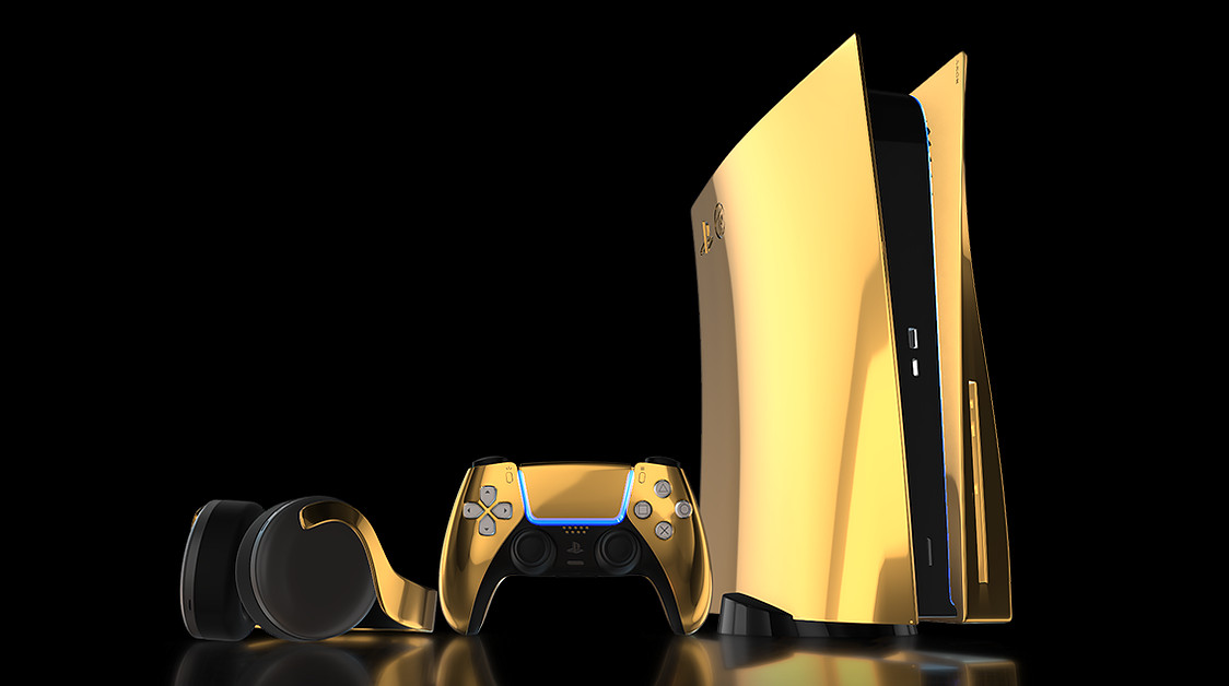 للأغنياءفقط: يمكنك طلب PS5 الذهبي عيار 24 قيراط الآن بسعر 8000$!!