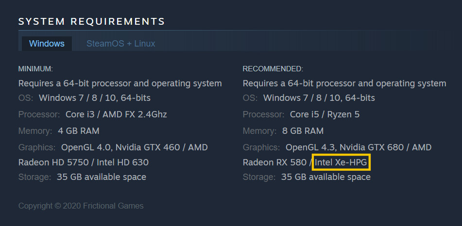 بطاقة Xe HPG من شركة Intel قد تكون في مستوى أداء GeForce GTX 680 !!