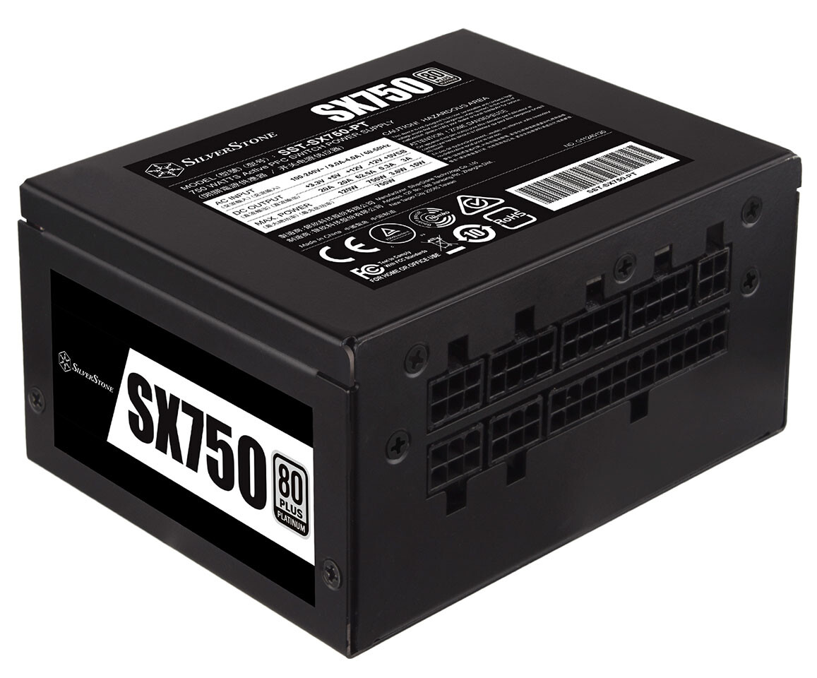 شركة SilverStone تكشف عن مزود الطاقة SX750 فائق النحافة بإرتفاع 10 سم