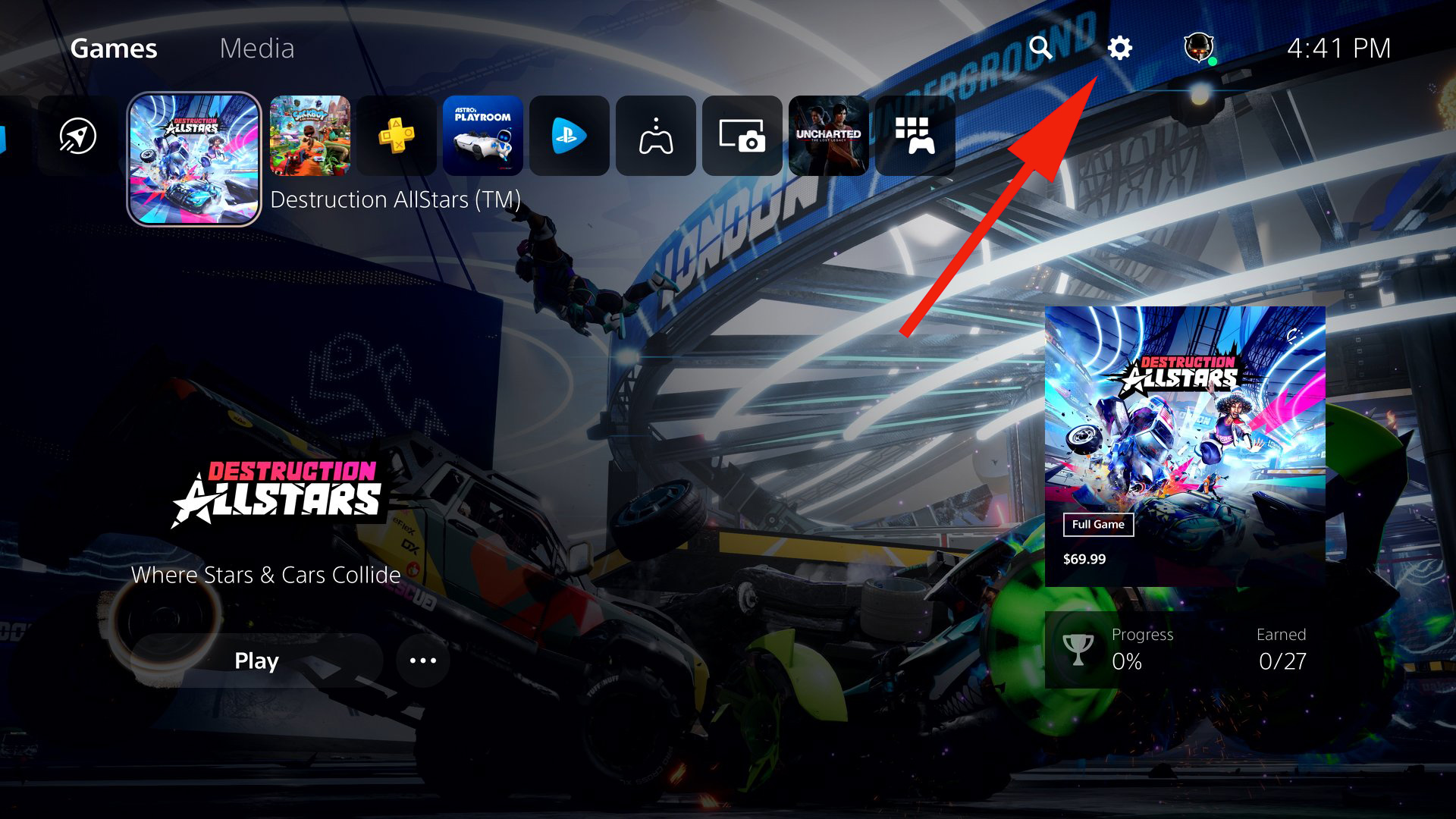 PS5 UI واجهة المستخدم PS4