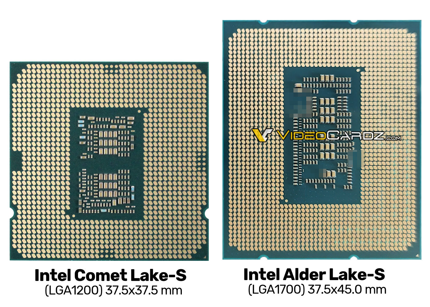 ظهور أول صورة للمعالج المركزي Intel Alder Lake-S بدقة 10nm!