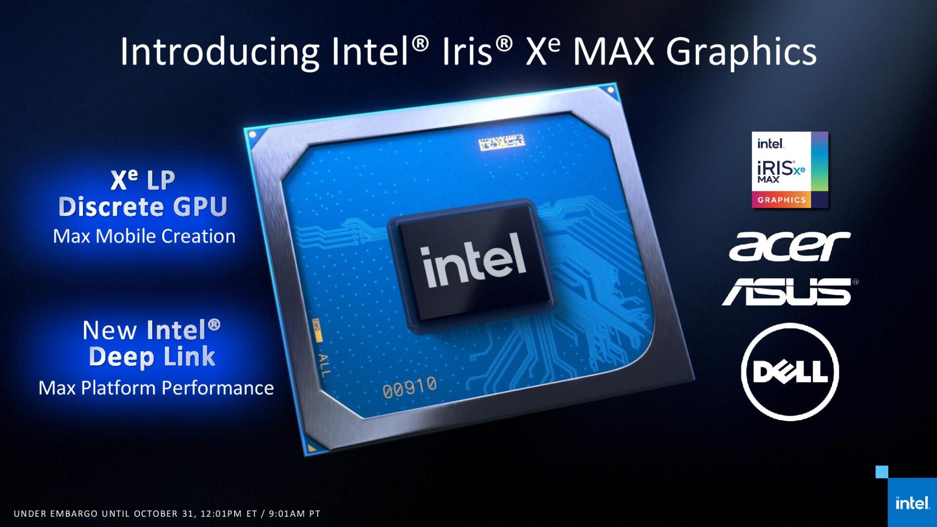 شركة Intel تطلق بطاقات Iris Xe Max لأجهزة اللاب توب اليوم!