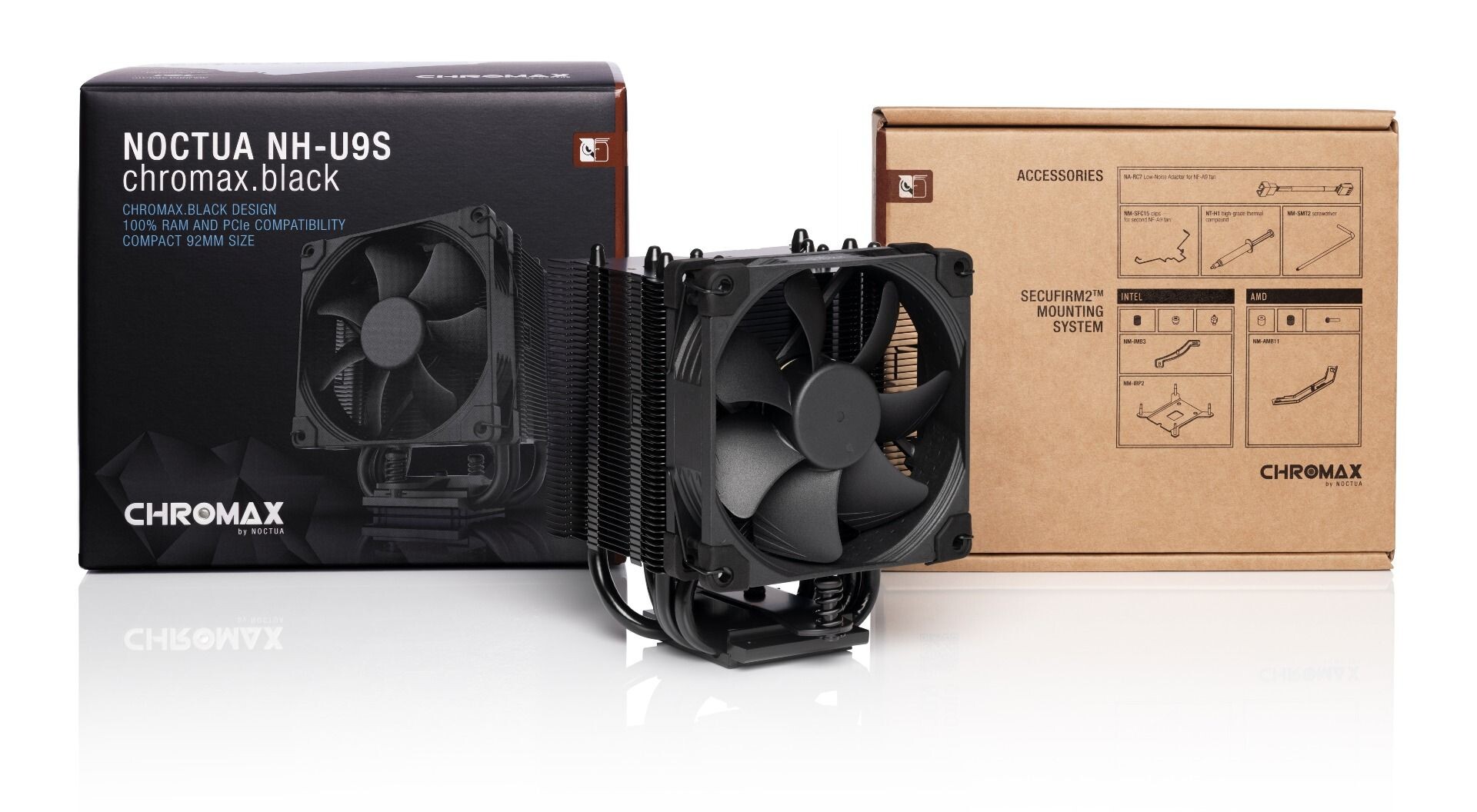 شركة Noctua توسع خط منتجات chromax.black بمزيد من المشتتات الهوائية