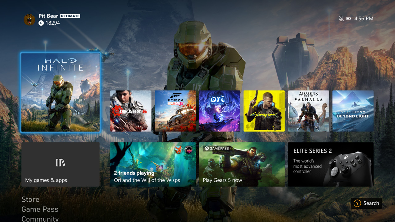 Xbox Series X|S واجهة المستخدم Xbox تحديث أكتوبر