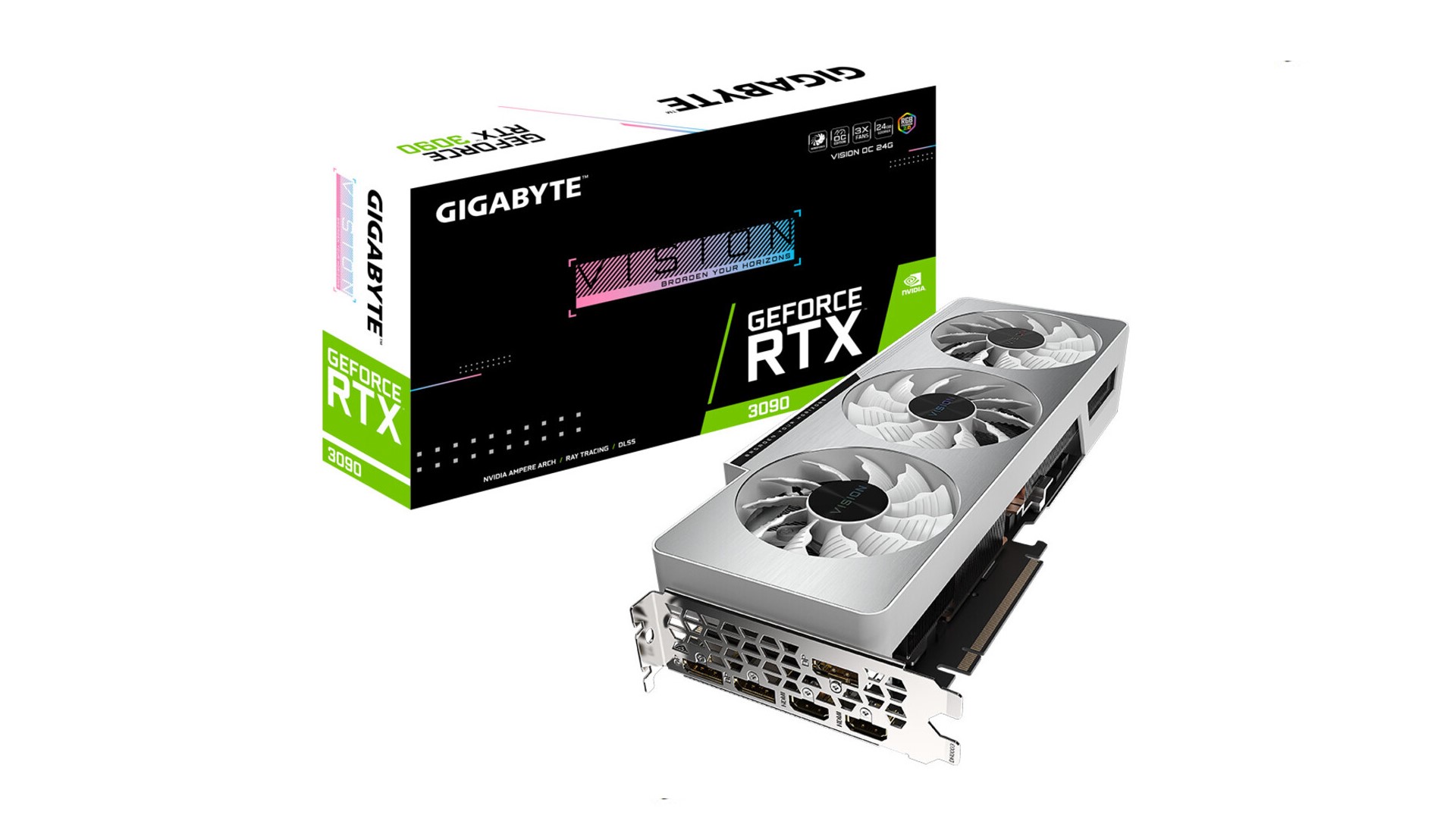 شركة GIGABYTE تعلن عن بطاقة GIGABYTE RTX 3090 VISION OC مكسورة السرعة