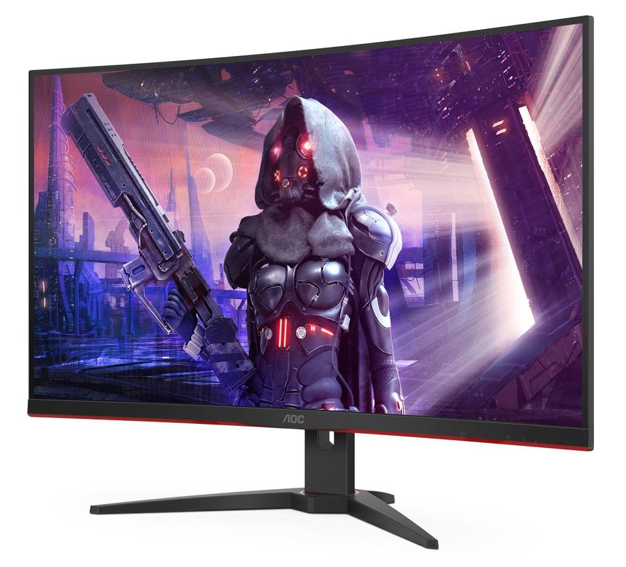 شركة AOC تطلق شاشتين للألعاب مع معدل تحديث 165Hz وزاوية عرض 1500R