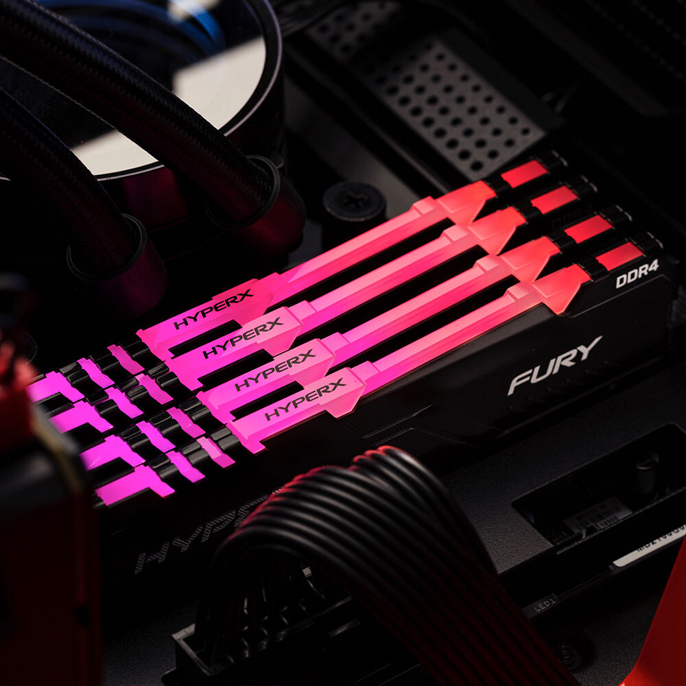 شركة HyperX تعلن عن مجموعة ذاكرة HyperX FURY DDR4 RGB الجديدة للاعبين