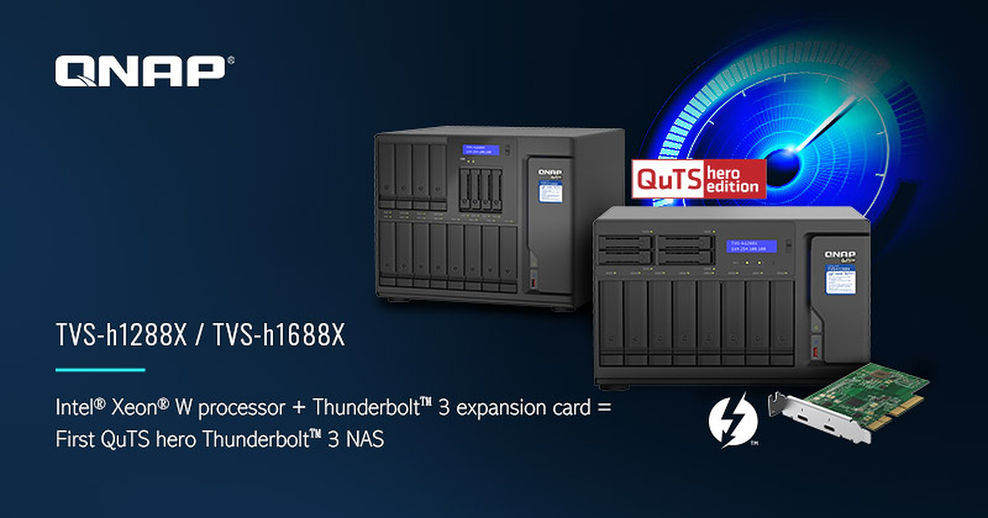 شركة QNAP تطلق جهاز TVS-h1288X / TVS-h1688X لتشكيلة NAS الخاصة بها