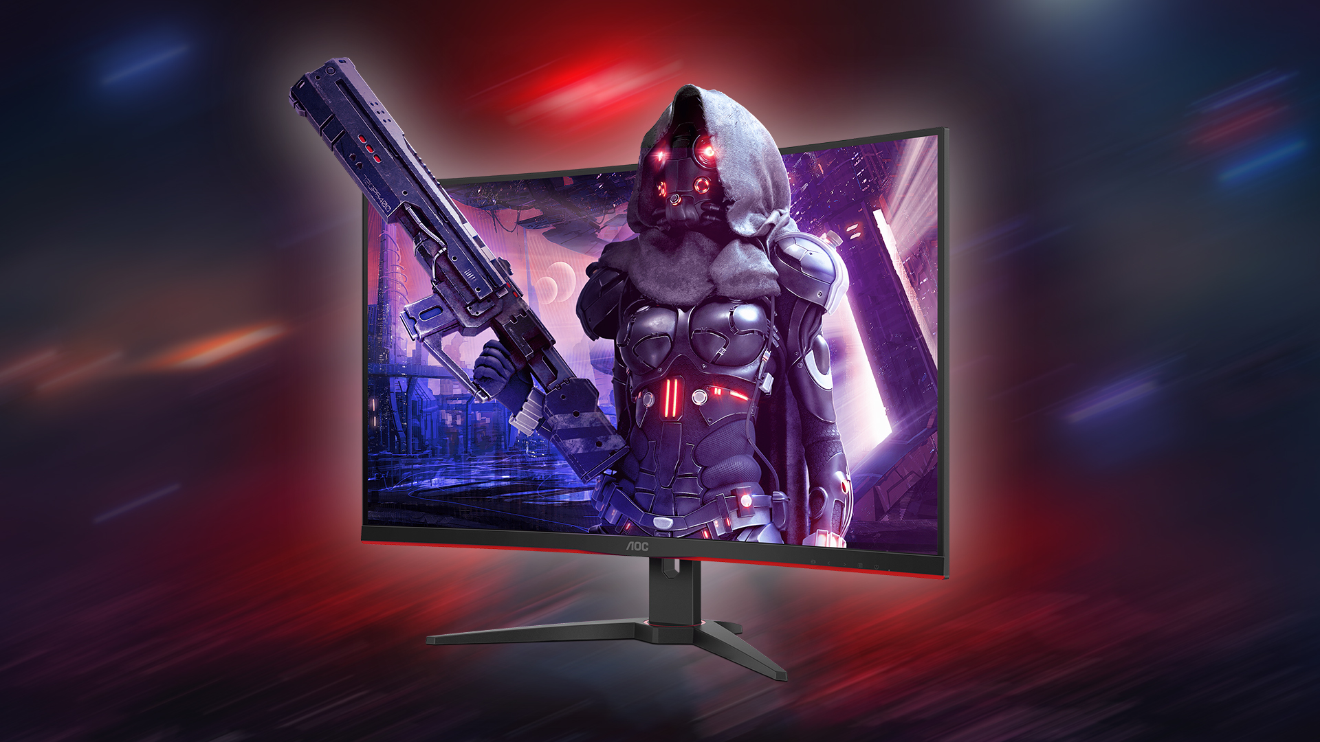 شركة AOC تطلق شاشتين للألعاب مع معدل تحديث 165Hz وزاوية عرض 1500R