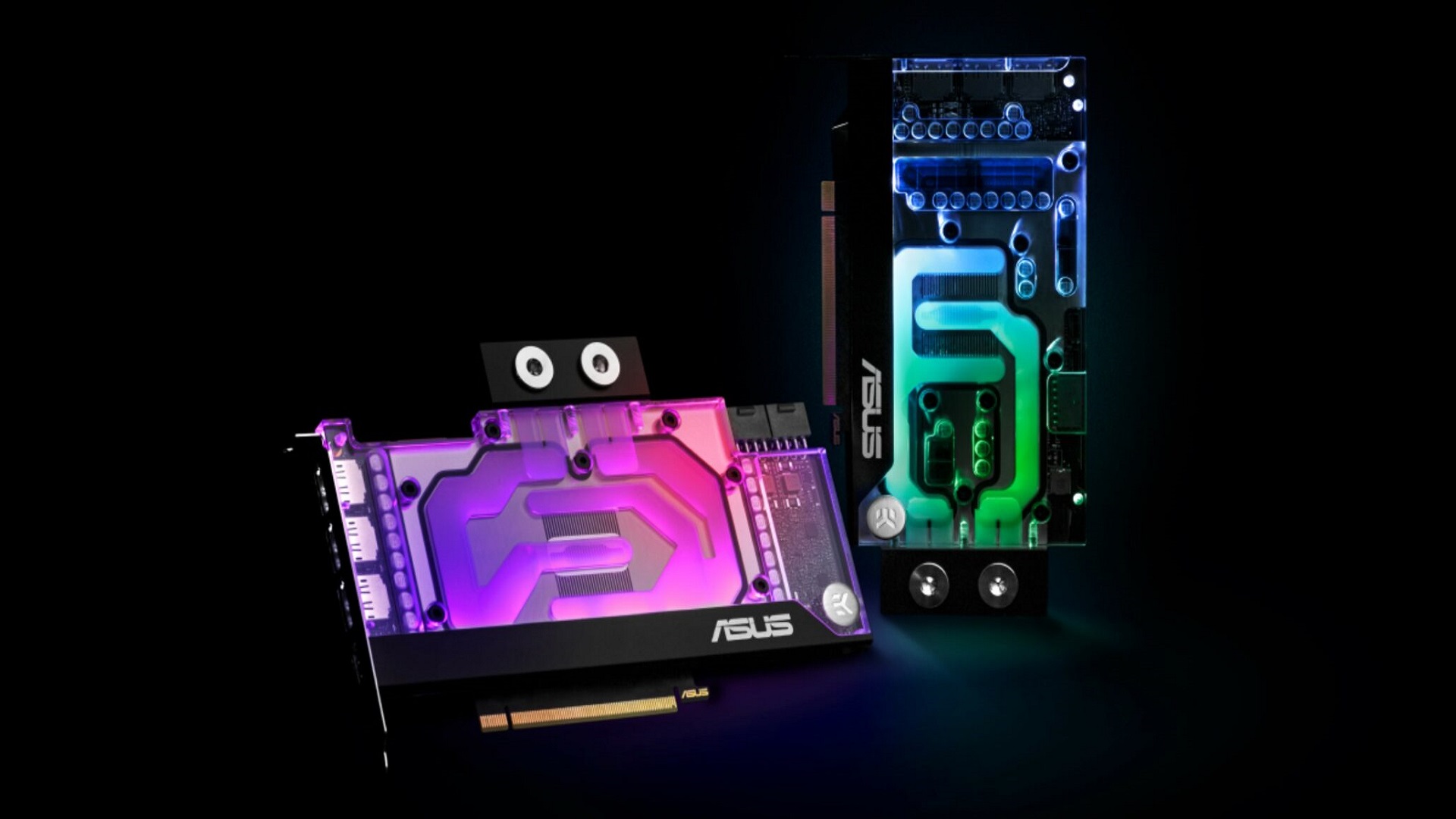 شركة ASUS تتعاون مع EK لإطلاق بطاقات GeForce RTX 3000 ببلوكات مائية!