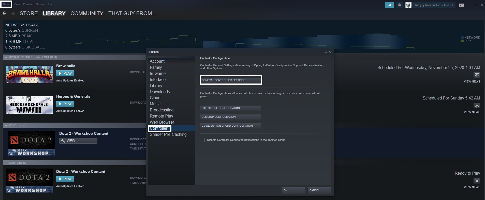 قم بالدخول على منصة Steam.
