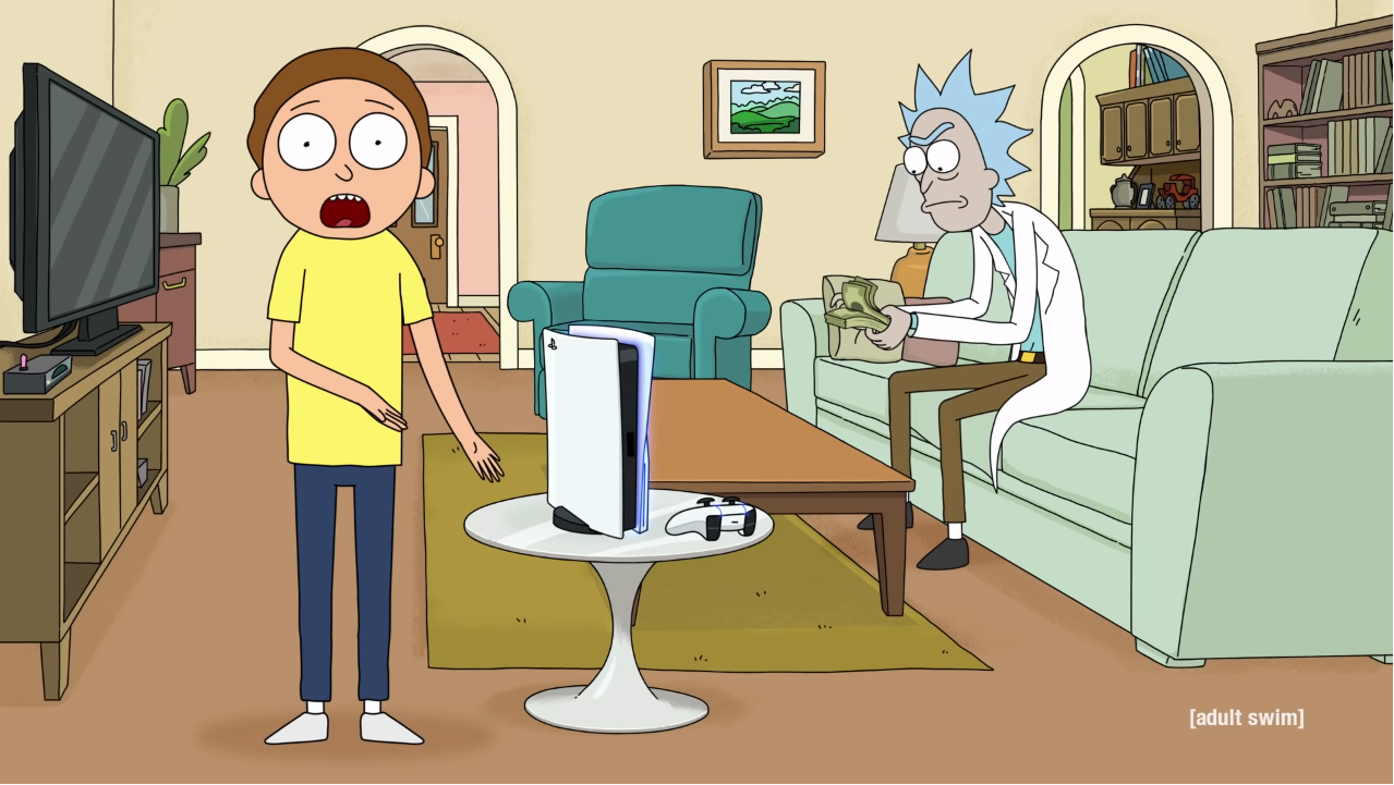 سوني تسوق لجهاز PS5 عبر إعلان يقدماه Rick و Morty