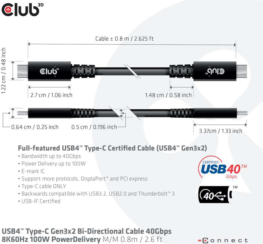 USB 4 Club 3D