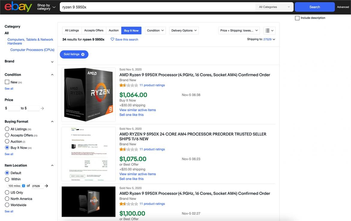 روبوتات التجميع تستحوذ على مخزون معالجات AMD Ryzen 5000 في أمريكا