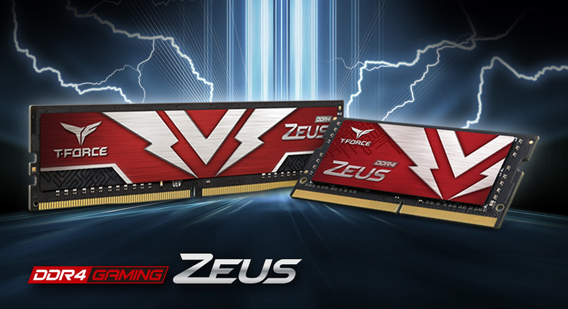 شركة TEAMGROUP تعلن عن ذاكرة الألعاب T-FORCE ZEUS DDR4 بنسختيها