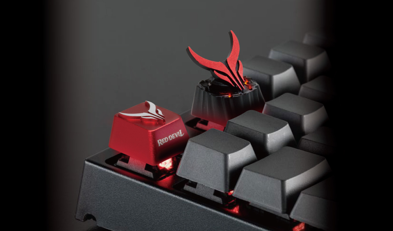 AMD Red Devil Keycaps RX 6900 XT