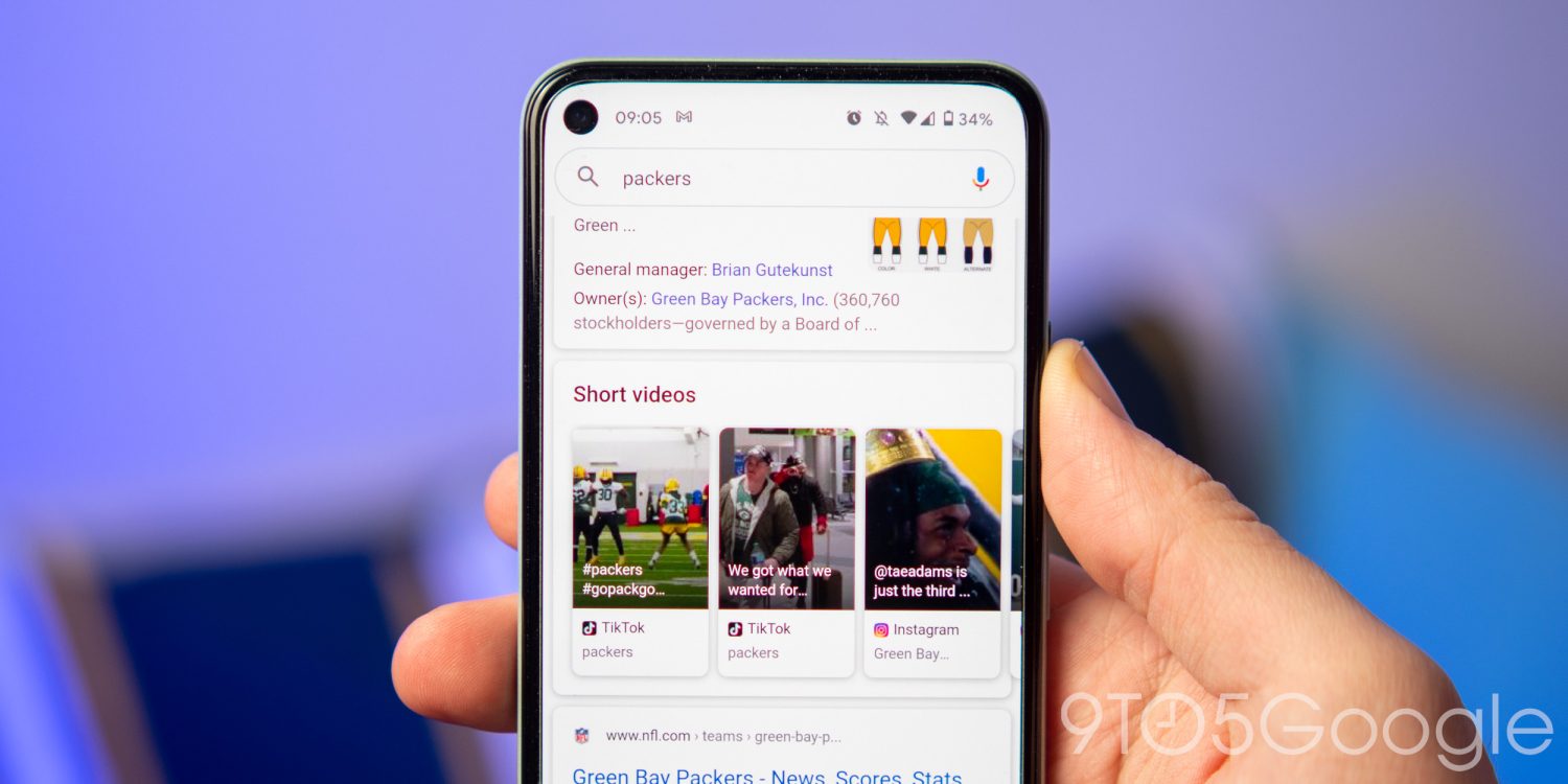 بحث جوجل يضيف الفيديوهات القصيرة من تيك توك وانستجرام إلى نتائج البحث