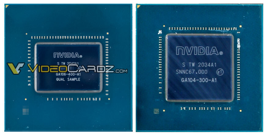 تسريب صور شريحة GA106 من شركة NVIDIA القادمة للفئة المتوسطة
