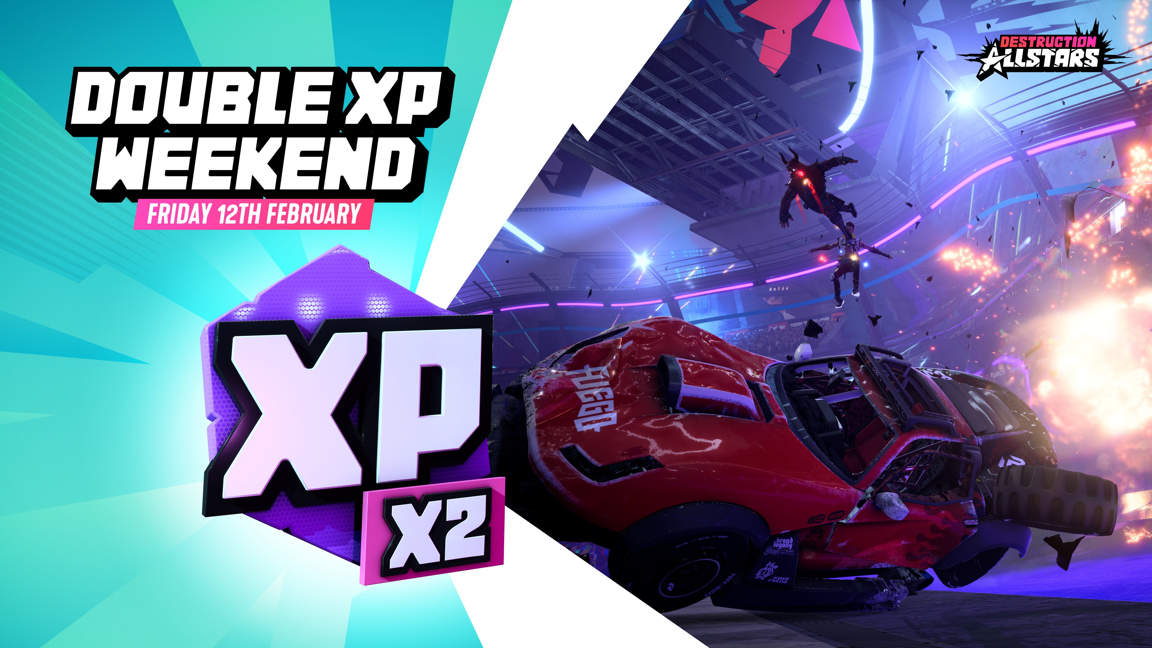 احصل على ضعف نقاط الـ XP في Destruction AllStars نهاية هذا الأسبوع