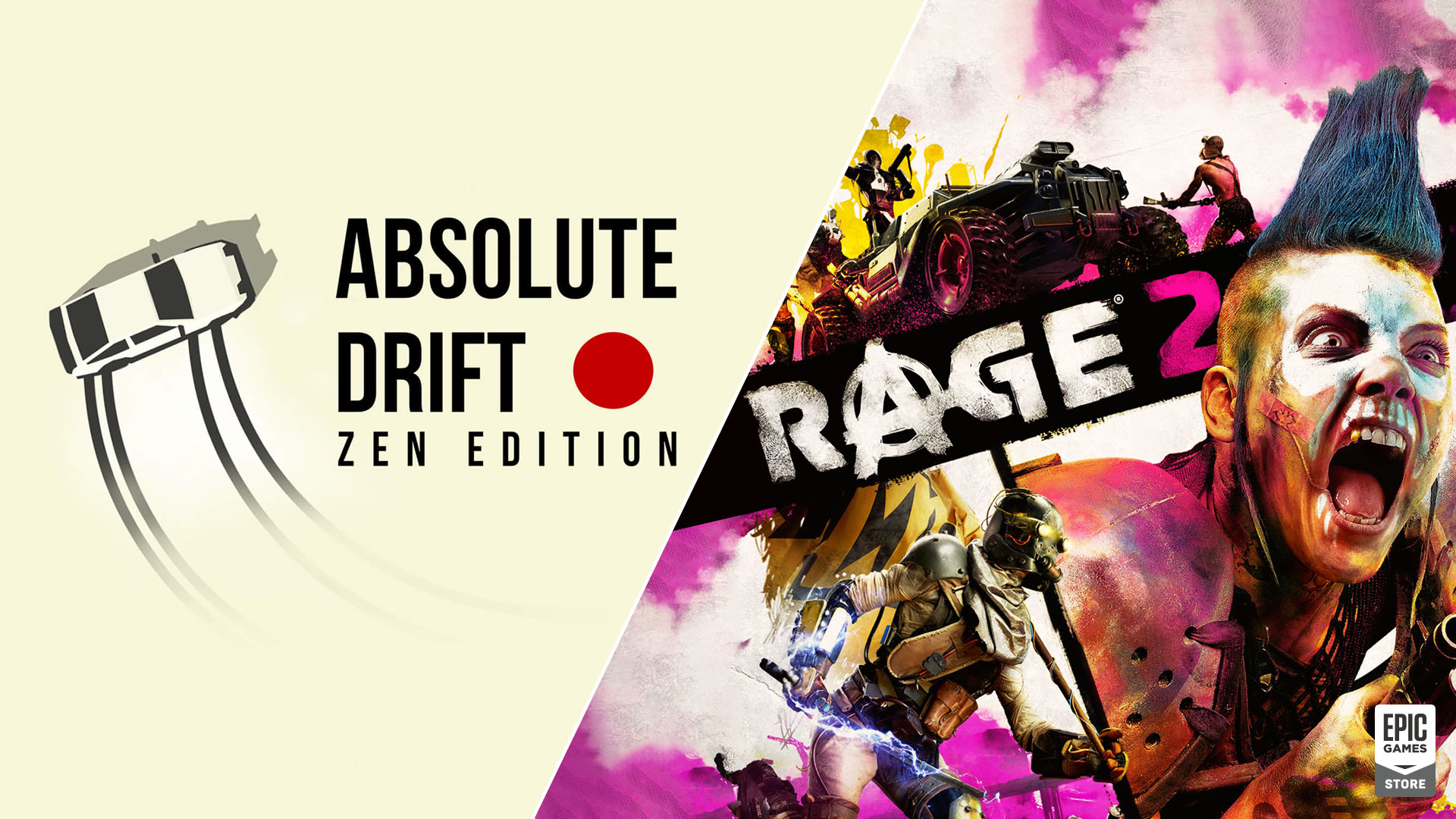 ألعاب Absolute Drift و Rage 2 متاحة الآن مجانا عبر متجر Epic Games