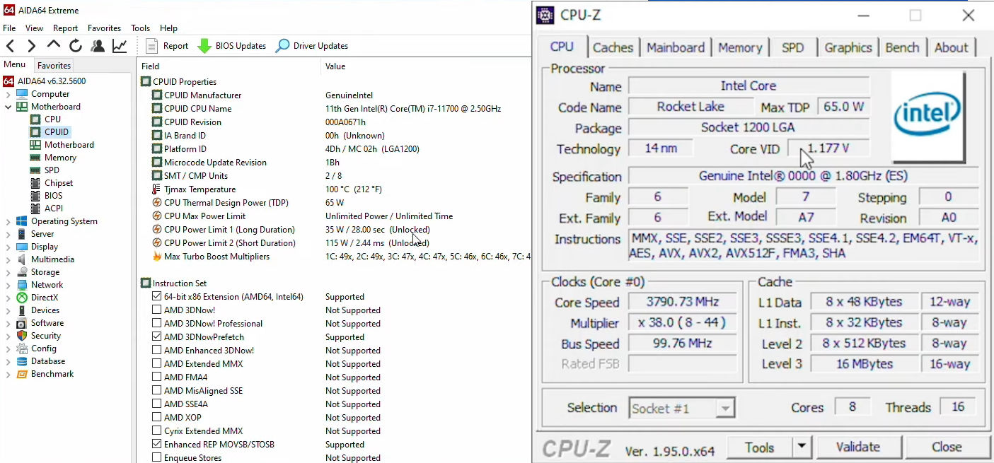 ظهور مراجعة لمعالج Intel Core i7-11700 قبل الإطلاق الرسمي بـ 23 يوم – X