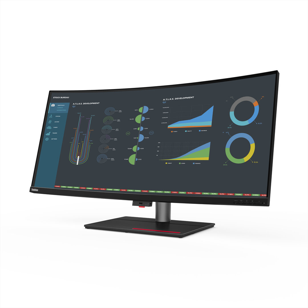لينوفو تكشف عن شاشة ThinkVision P40-20 الاحترافية مع دعم Thunerbolt 4