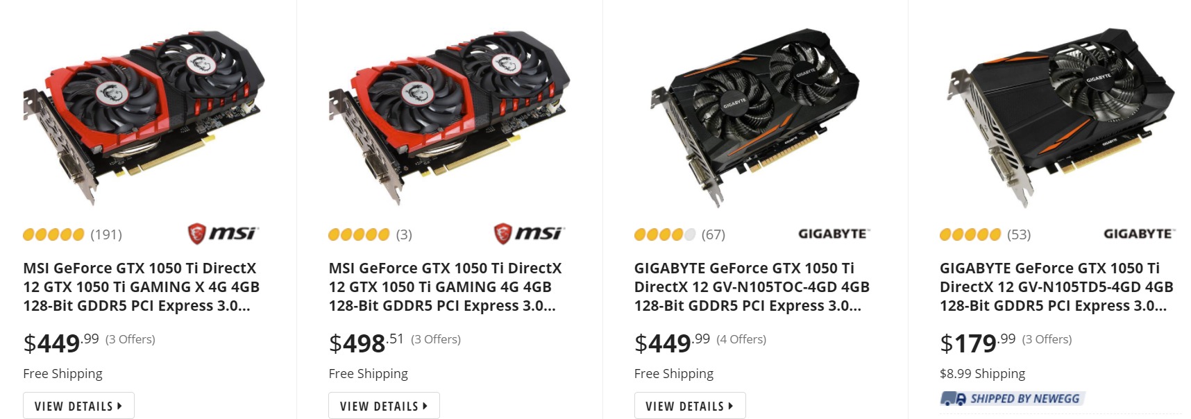 NVIDIA GeForce GTX 1050 Ti Stock 1