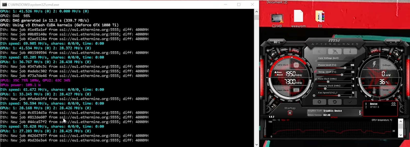 أحد المعدنين يكشف عن أداء RTX 3060 مع التعدين مع الوقوع في خطأ كبير