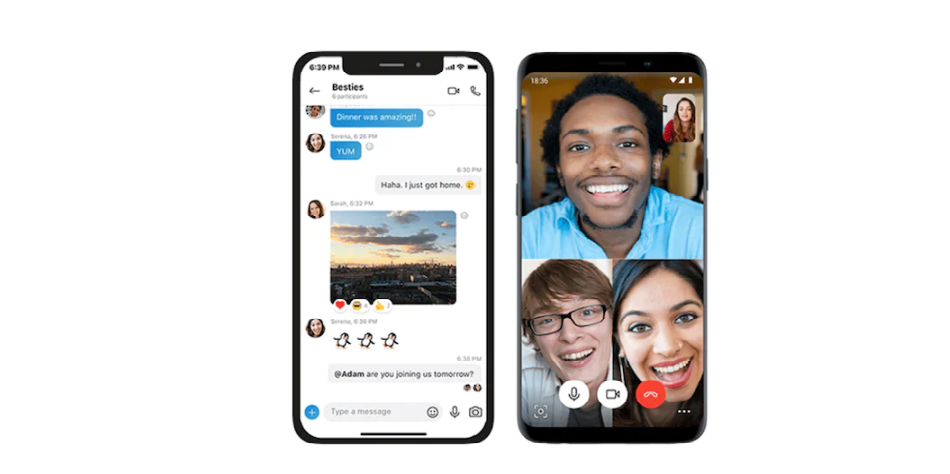 الخلفية الضبابية من skype أصبحت متاحة لمستخدمي الأندرويد