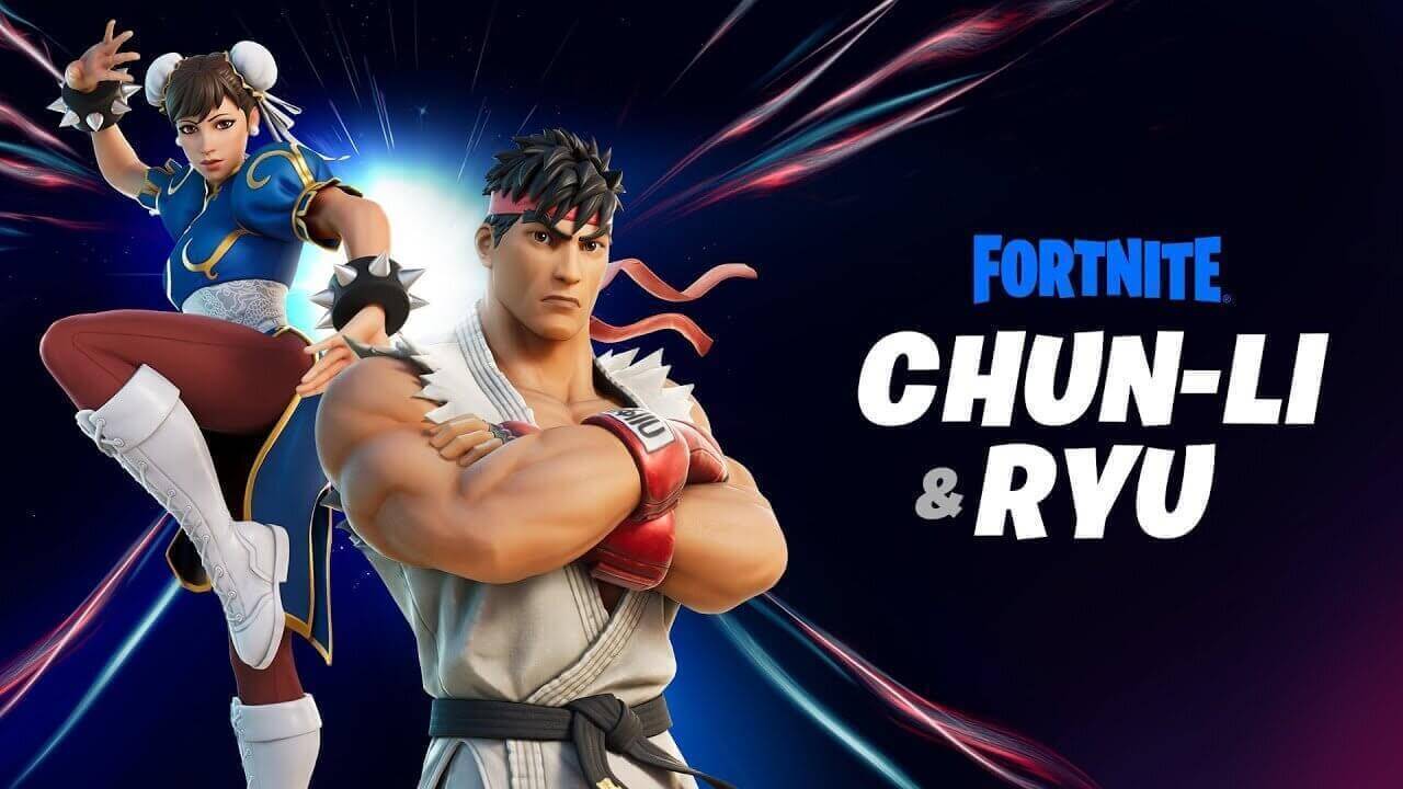 صورة شخصيات Chun-Li و Ryu من Street Fighter تنضم لعالم Fortnite