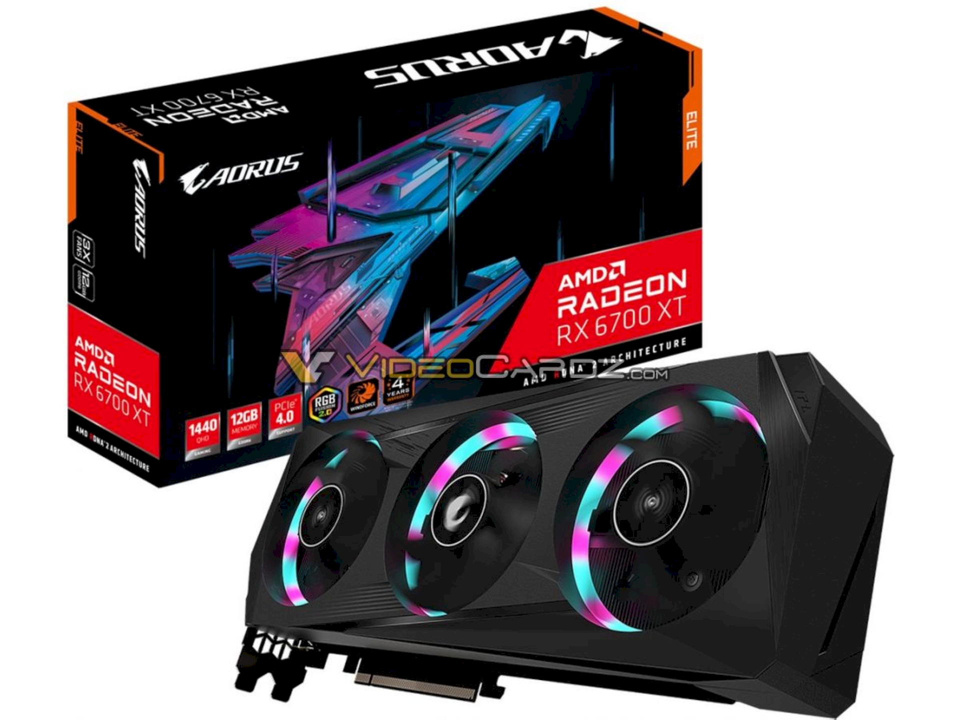ظهور صور بطاقة RX 6700 XT AORUS ELITE من جيجابايت